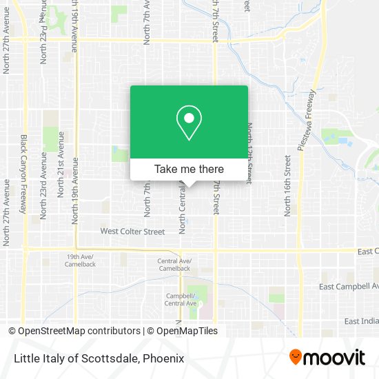 Little Italy of Scottsdale map