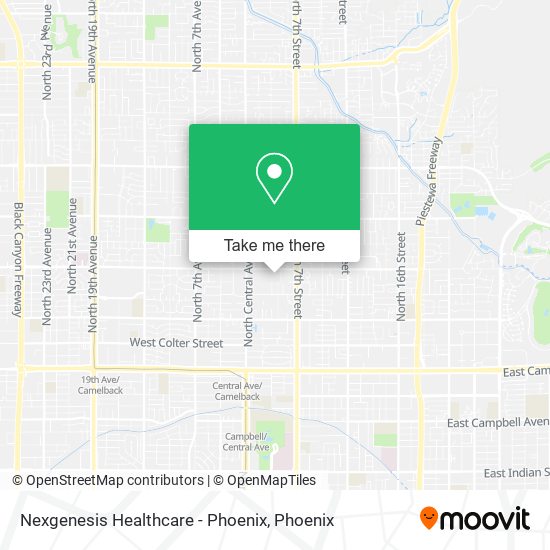 Nexgenesis Healthcare - Phoenix map