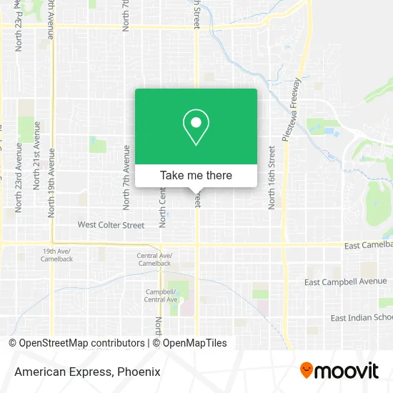 American Express map