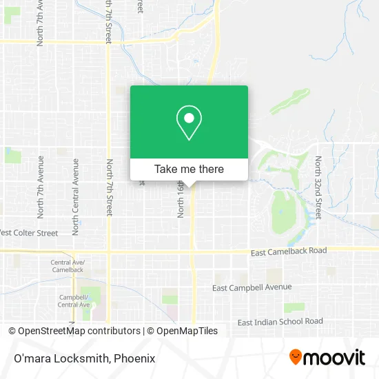 O'mara Locksmith map