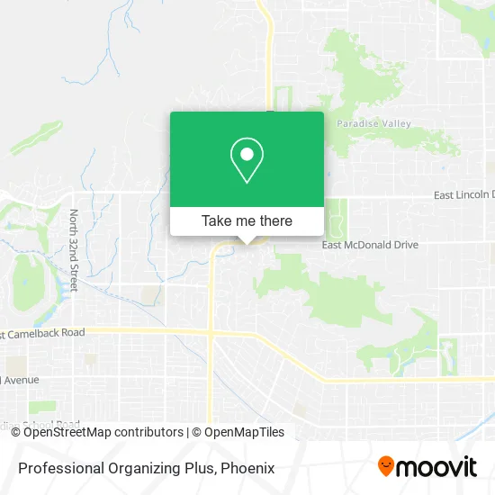 Professional Organizing Plus map