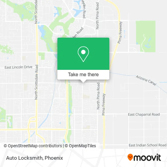 Auto Locksmith map