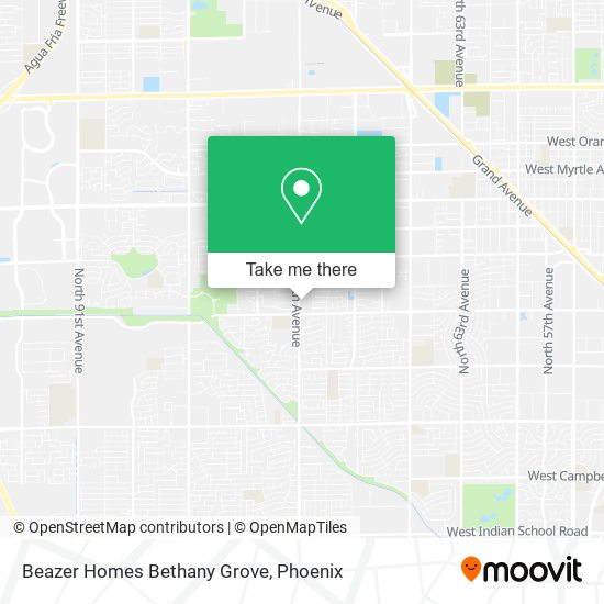 Beazer Homes Bethany Grove map