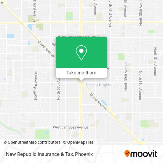 New Republic Insurance & Tax map