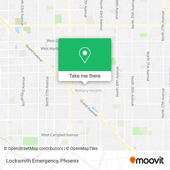 Locksmith Emergency map