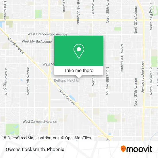 Owens Locksmith map