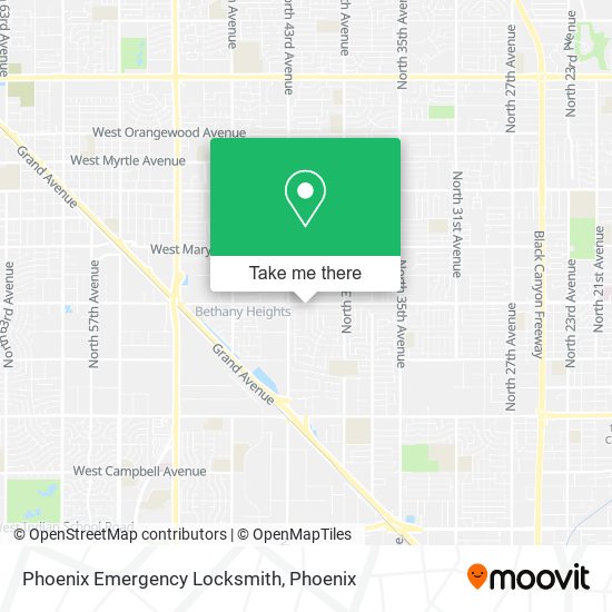 Phoenix Emergency Locksmith map