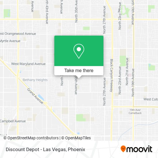 Discount Depot - Las Vegas map