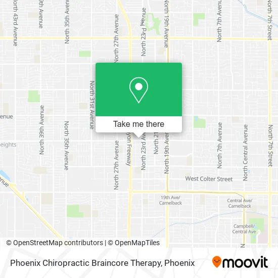 Phoenix Chiropractic Braincore Therapy map