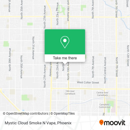 Mystic Cloud Smoke N Vape map