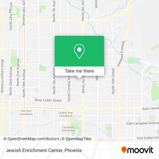 Jewish Enrichment Center map