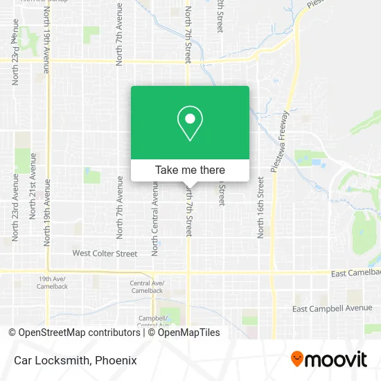 Car Locksmith map