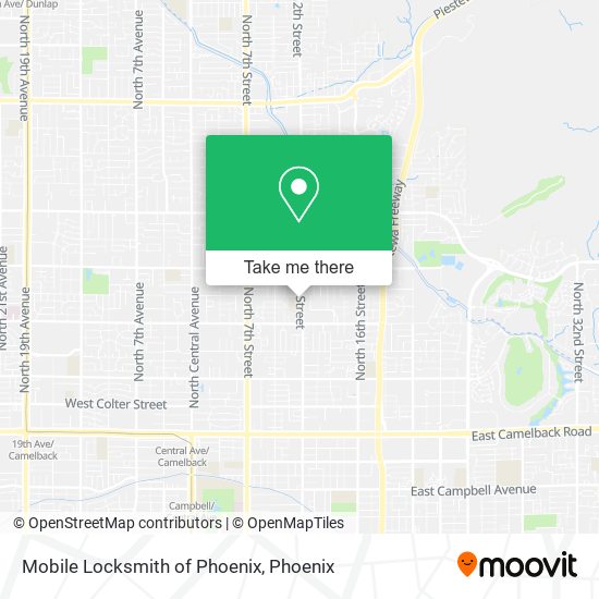Mapa de Mobile Locksmith of Phoenix