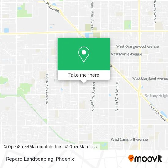 Reparo Landscaping map