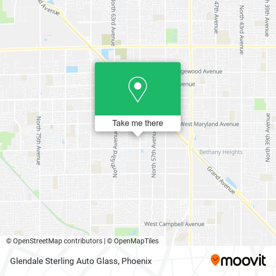 Mapa de Glendale Sterling Auto Glass
