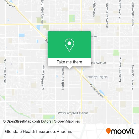 Glendale Health Insurance map