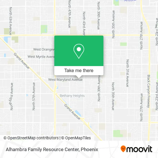 Alhambra Family Resource Center map