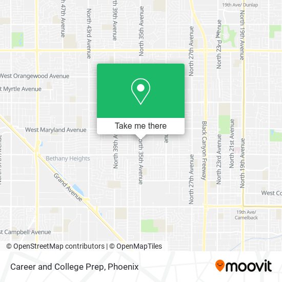 Mapa de Career and College Prep