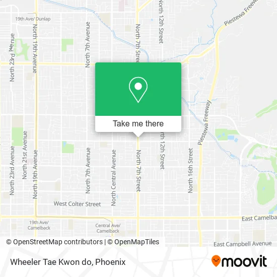 Wheeler Tae Kwon do map