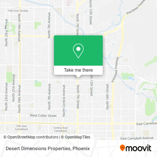 Desert Dimensions Properties map