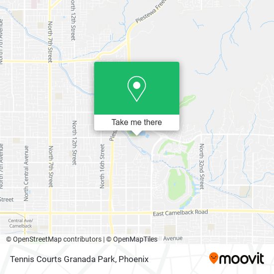 Tennis Courts Granada Park map