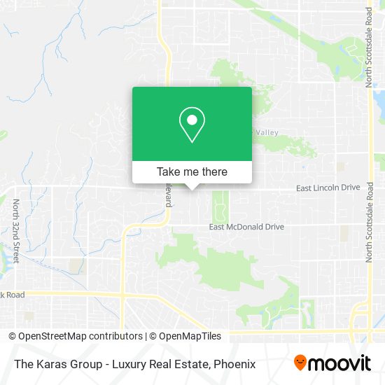 The Karas Group - Luxury Real Estate map