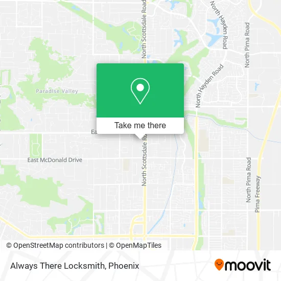 Always There Locksmith map