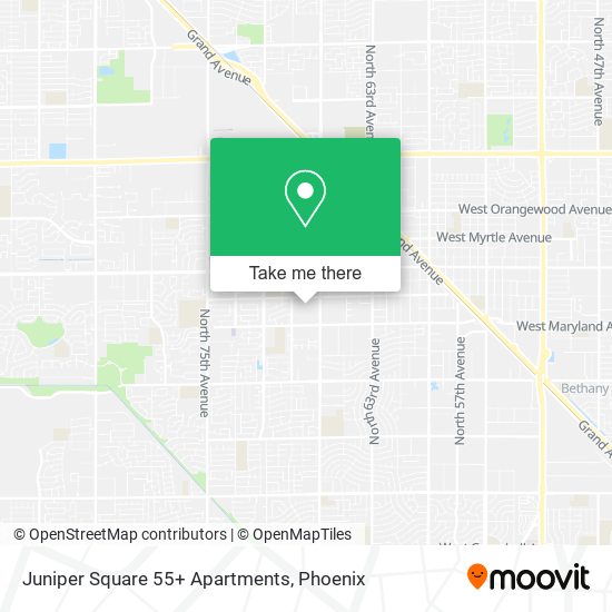Juniper Square 55+ Apartments map