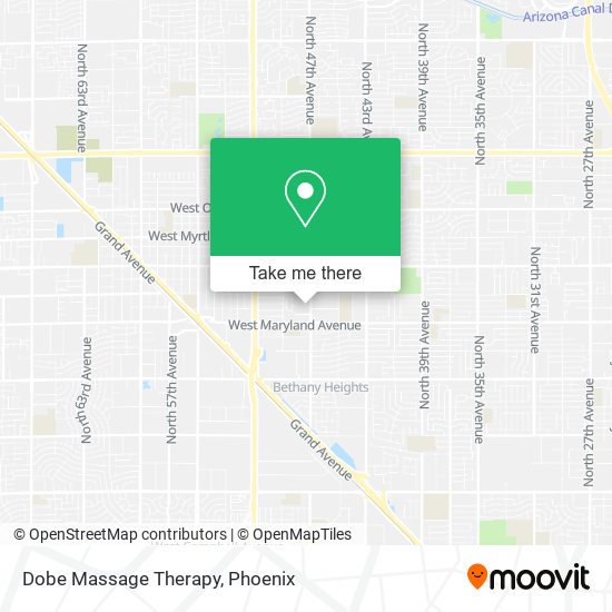 Dobe Massage Therapy map