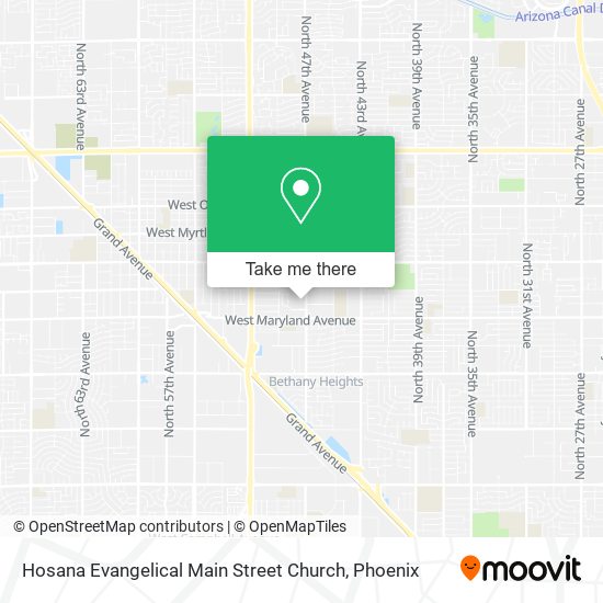 Hosana Evangelical Main Street Church map