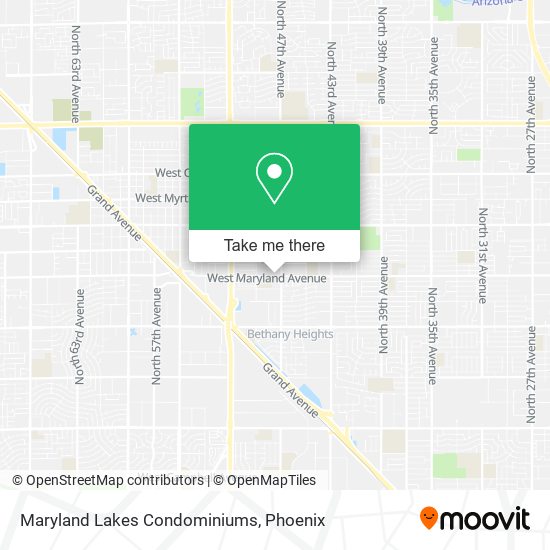 Maryland Lakes Condominiums map