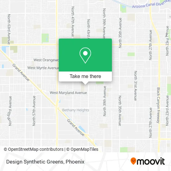 Mapa de Design Synthetic Greens