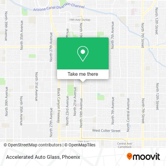 Accelerated Auto Glass map