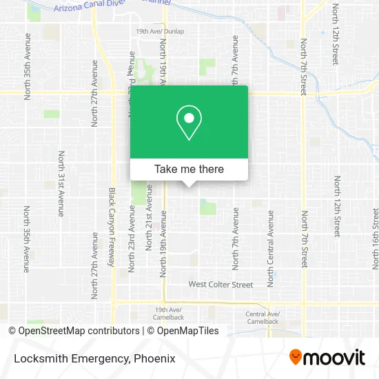 Locksmith Emergency map