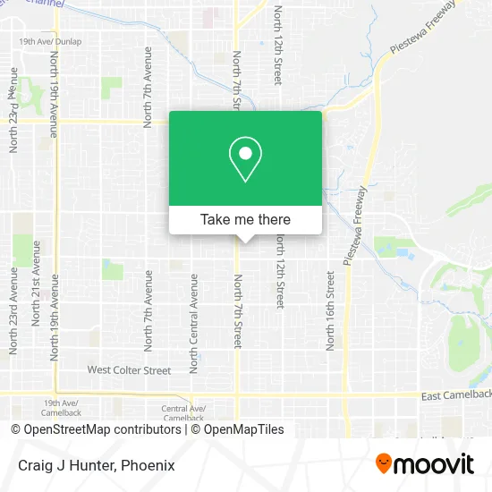 Craig J Hunter map