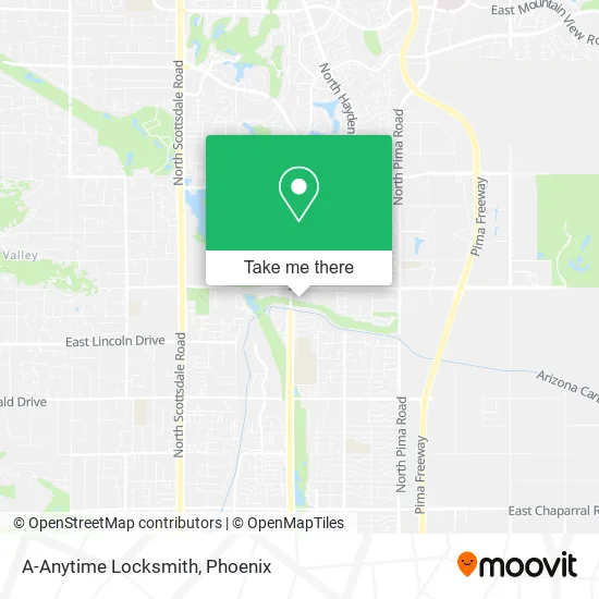 A-Anytime Locksmith map