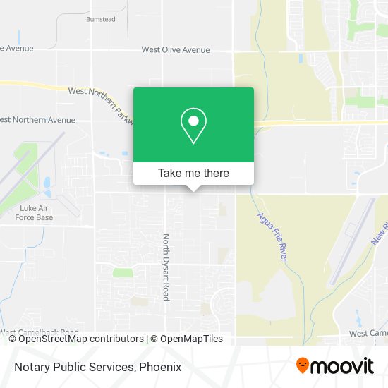 Notary Public Services map