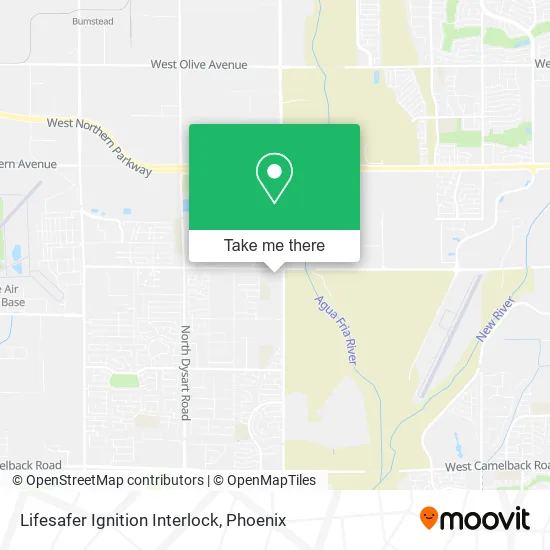 Lifesafer Ignition Interlock map