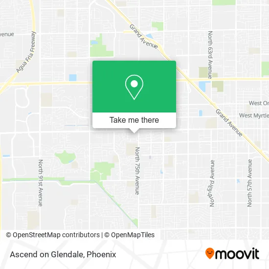 Ascend on Glendale map