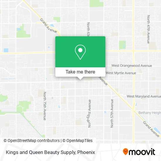 Kings and Queen Beauty Supply map