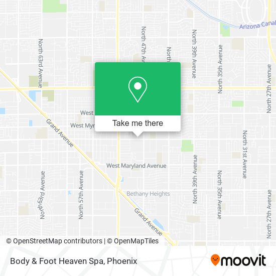 Body & Foot Heaven Spa map