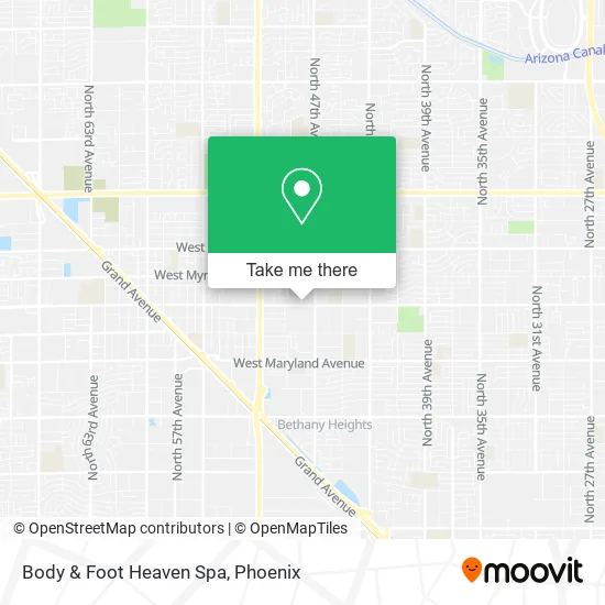 Mapa de Body & Foot Heaven Spa