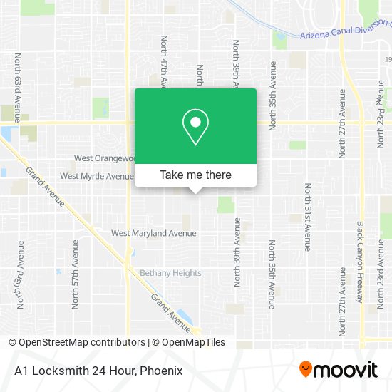 A1 Locksmith 24 Hour map
