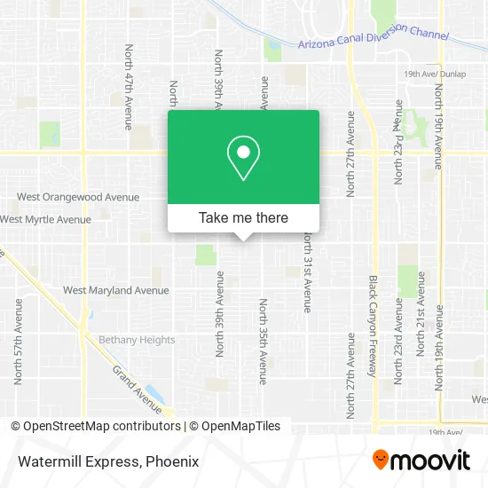 Watermill Express map