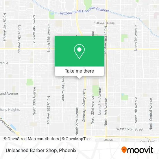Unleashed Barber Shop map