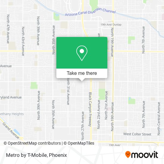 Metro by T-Mobile map