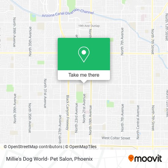 Millie's Dog World- Pet Salon map