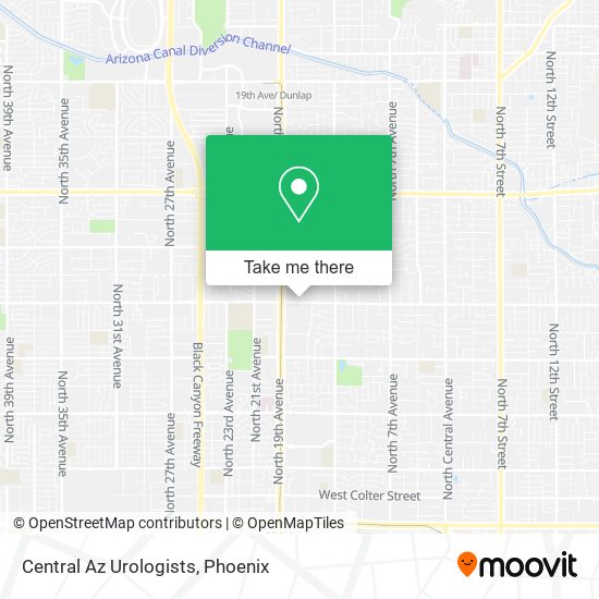 Central Az Urologists map