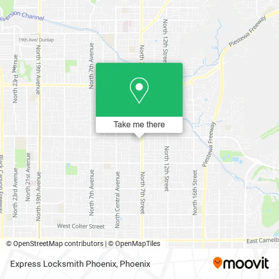 Express Locksmith Phoenix map