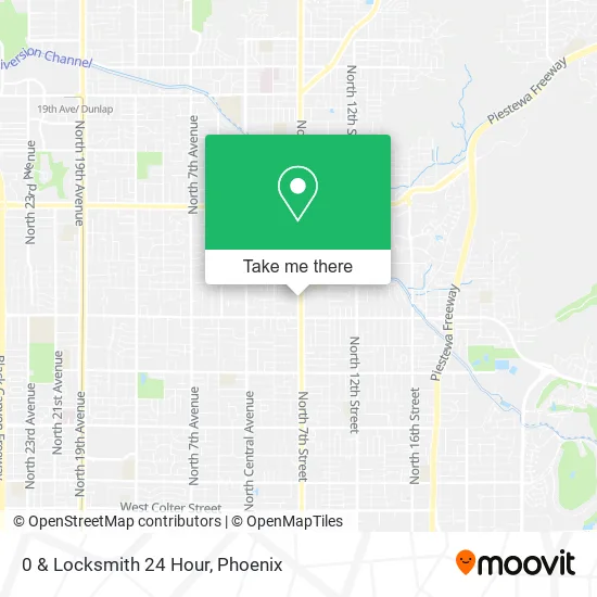 0 & Locksmith 24 Hour map